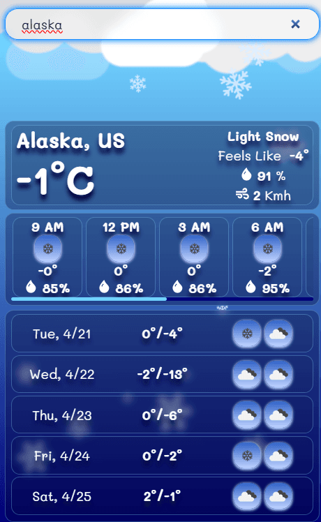Dynamic Weather App